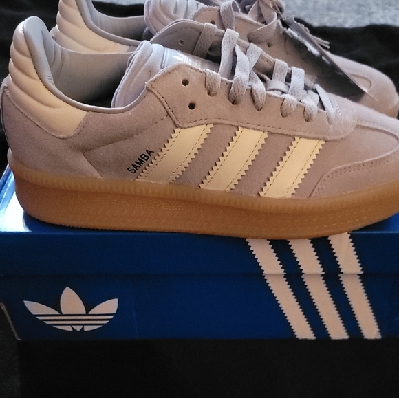 ADIDAS Samba XLG J Blue Gum Sneakers Sz 7Y NIB - Picture 11 of 15